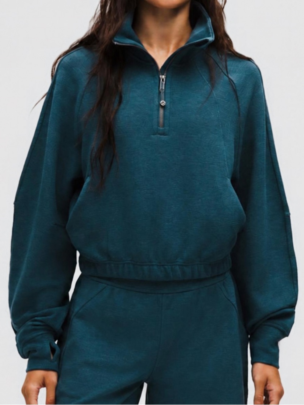 NWT lululemon Scuba Cropped Half-Zip Sweatshirt XS